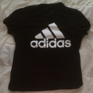 black adidas top